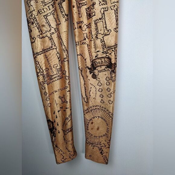 Blackmilk Harry potter leggings shiny HP map size XS - Picture 7 of 7